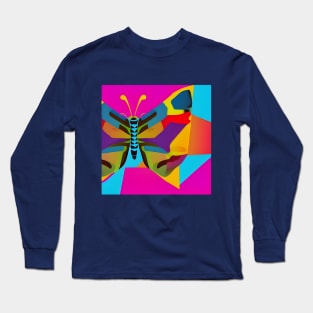 Rainbow Butterfly Long Sleeve T-Shirt